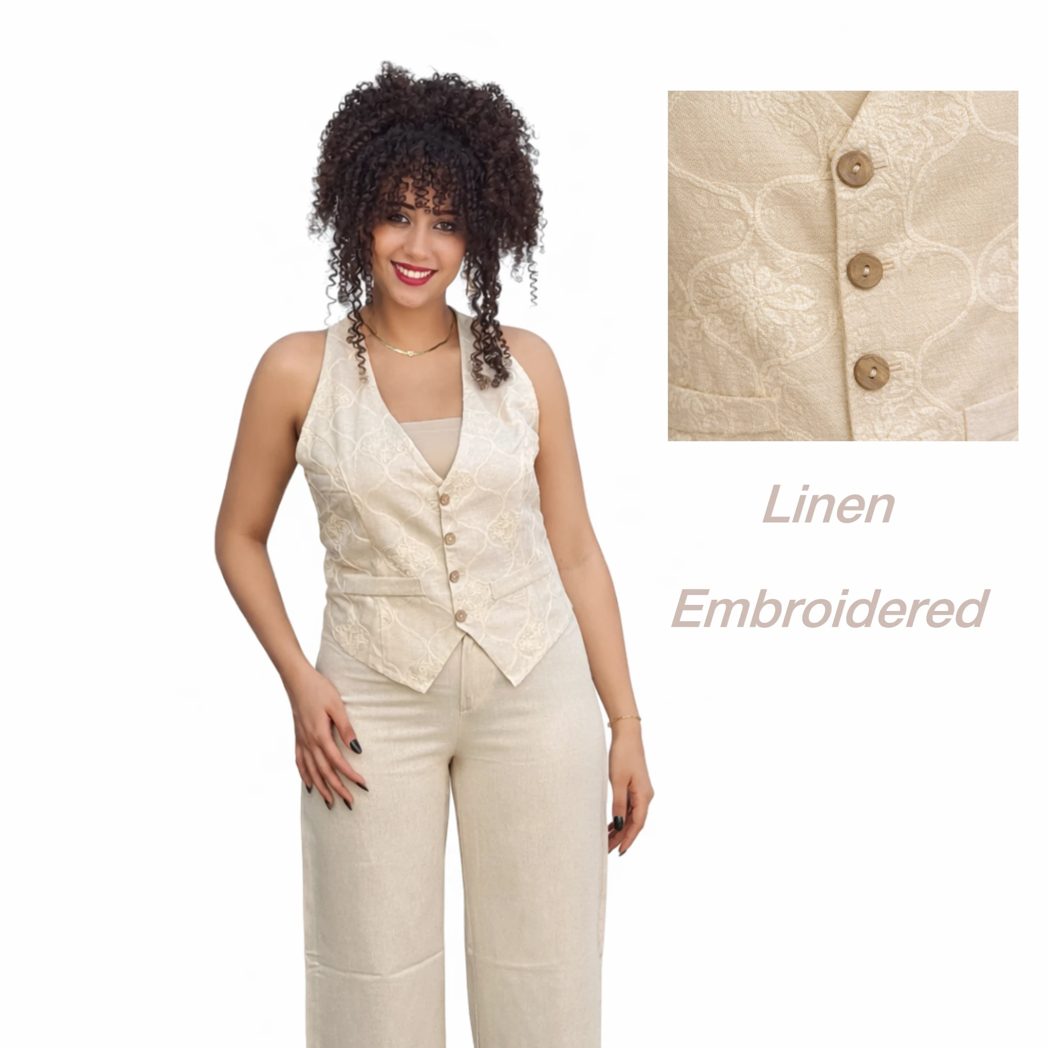 Linen vest